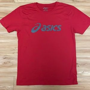 Red Asics Tee (Size: M)